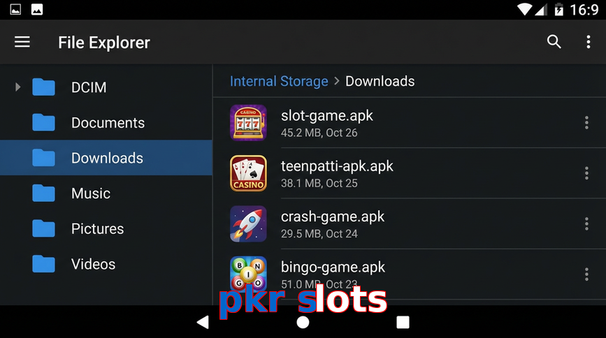 Main screen of Pkr Slots gameapk page for PK players